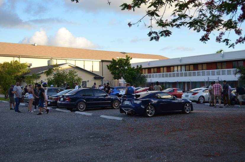 Founding members gathered at a Southwest Florida car meet